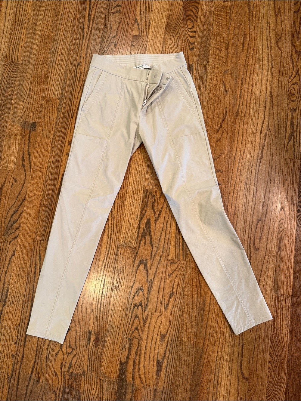 Athleta Putty-colored Wander Stash Skinny Pant